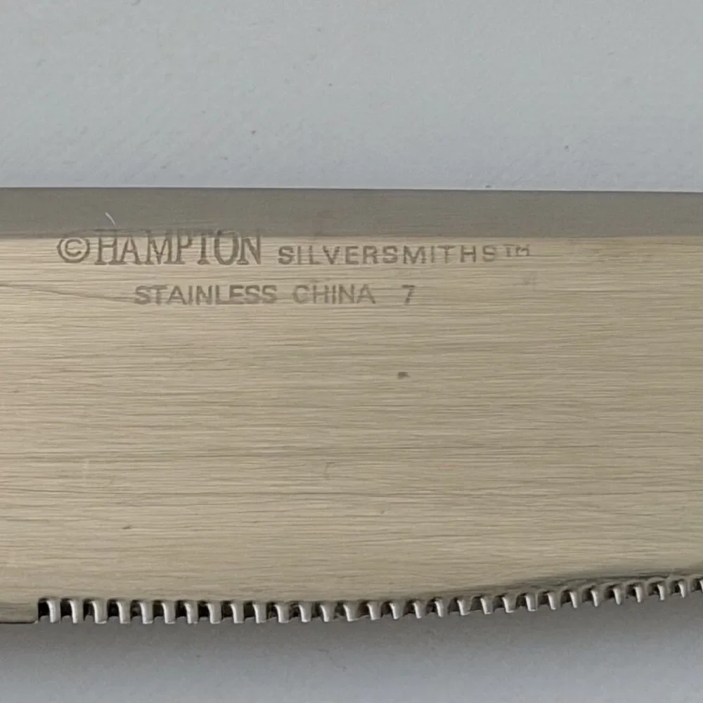 2pc Hampton Elana Dinner Knife and Fork Stainless Round Tip Beveled Edge